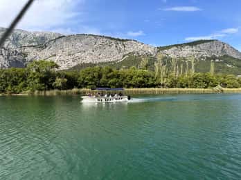 Omiš: Cetina River Canyon Glass Boat Tour to Radman Mills
