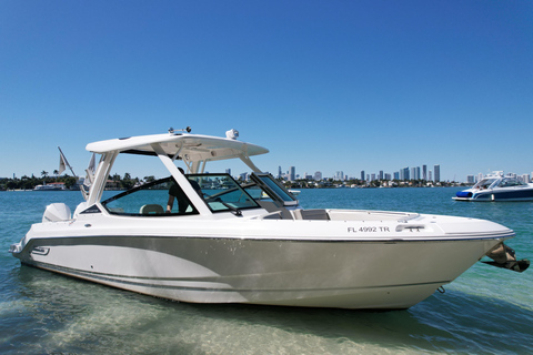 #1 Private Boat Tour and 1 Hour Free Jet Ski Rental in Miami