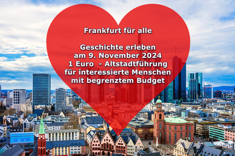 Frankfurt: €1 Oude Stad tour voor mensen met een beperkt budget op 9 november 2024