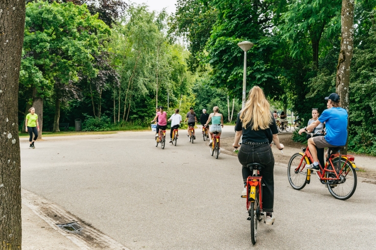 Amsterdam : visite du centre-ville à vélo en petit groupeVisite de groupe en anglais