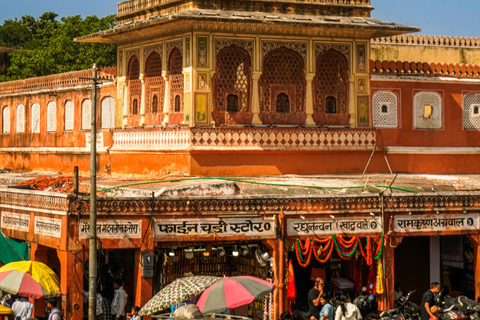 Jaipur: Full-Day Pink City Tour with Masala Tea Tour by Car and Driver with a Guide