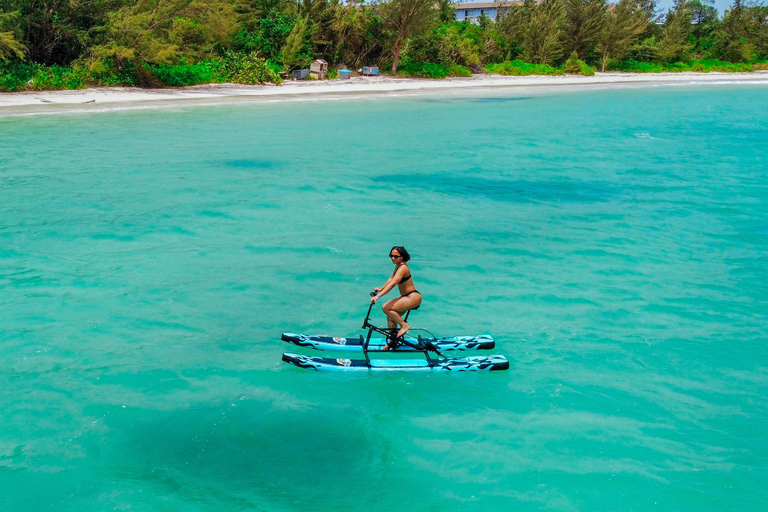 Falmouth: Luxury Water Bike Ride with Drone Photoshoot