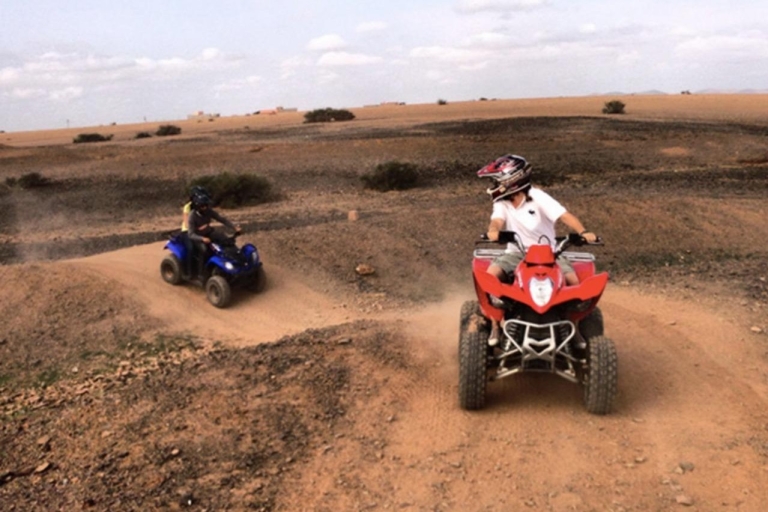 Spannend avontuur: 2 uur quadrijden in de Agafay-woestijn