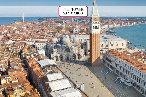 Veneza: bilhete para a Torre do Sino e a Galeria de História da Praça de São Marcos