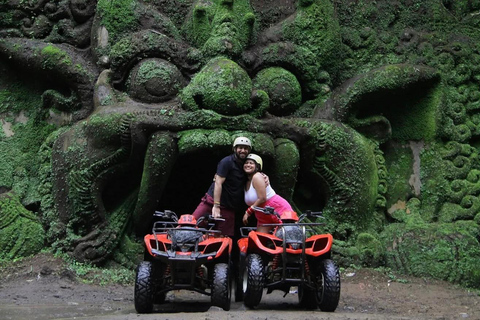 Bali: Real Temple Run Cave Quad Adventure & Jungle Trails ATV Tandem + Hotel Transfer