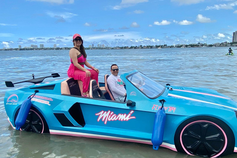 Adrenalina em Miami: Experiência particular única com JetCar1 adulto sem taxas de gás e de marina