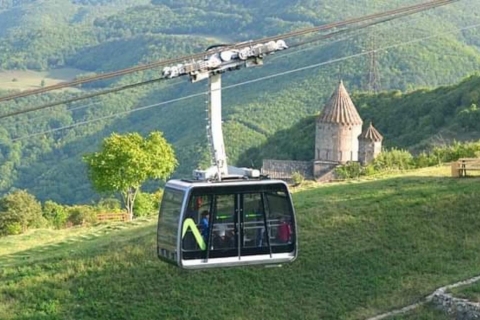 Excursion privée : téléphérique de Tatev - chute d'eau de Shaki - dégustation de vin