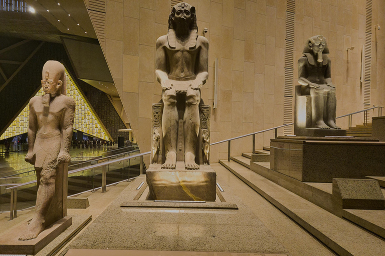 Premium Grand Egyptian Museum Night Show & Dinner Experience Small Group Tour with Dinner