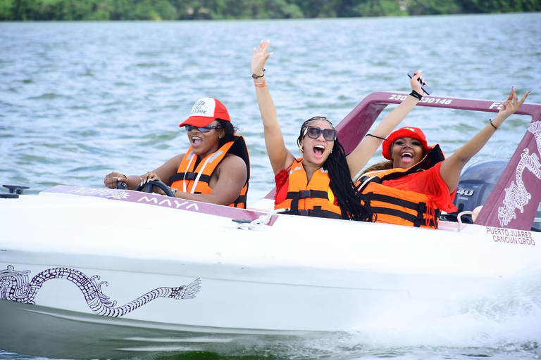 Cancun: Mayan Jungle Tour with Speedboat & Snacks Cancun: Mayan Jungle Tour with Speedboat & Snack w/ Transfer