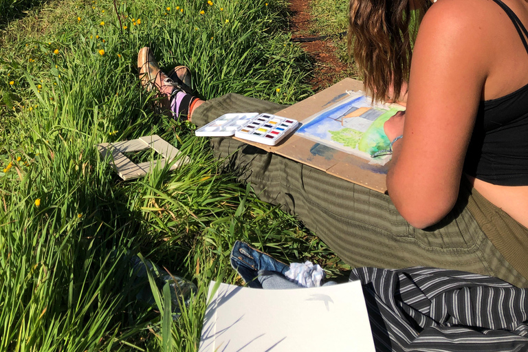 Los Llanos : atelier artistique &quot;Peinture à l&#039;aquarelle de fin d&#039;année&quot;.