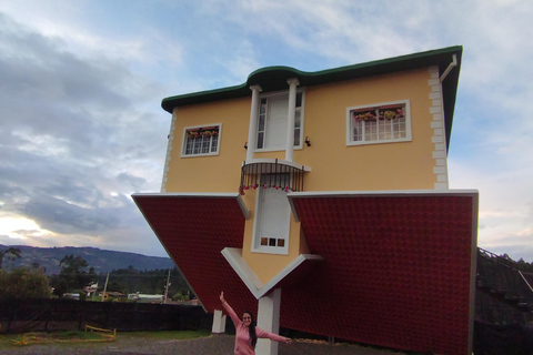 From Bogota: Guatavita Lagoon and Crazy House Museum Tour