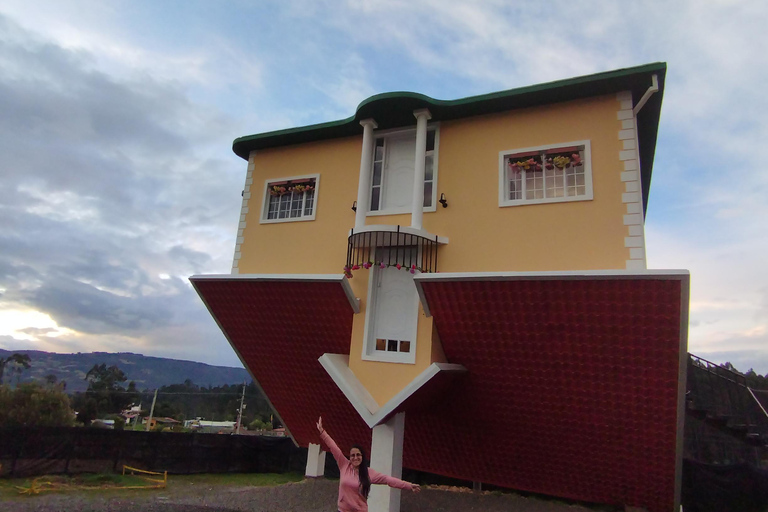 From Bogota: Guatavita Lagoon and Crazy House Museum Tour