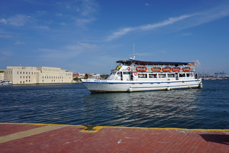Carthagène : excursion en bateau de nuit avec dîner et open barCARTAGENA : Excursion en bateau de nuit blanche avec dîner et open bar