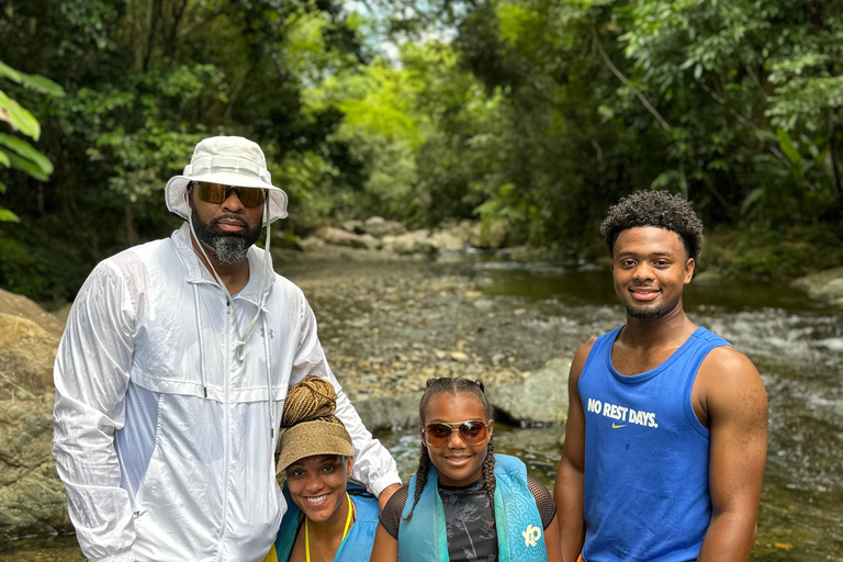 San Juan : Aventure sur le toboggan aquatique d'El Yunque avec transport