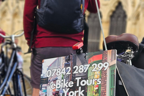 York: Tour guidato della città in eBike con divertenti fatti storici