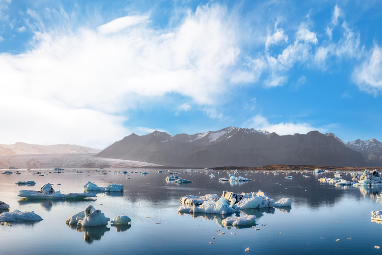 From Reykjavík: Diamond Beach, Glacier Lagoon & Boat Tour Free pick up from Bus Stop #12 with BOAT ride