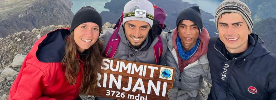 Trek au mont Rinjani : randonnée de 2 jours/1 nuit jusqu'au sommet (3 726 m) avec vue panoramique