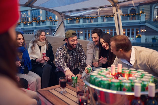 Amsterdam: Canal Booze Cruise with Unlimited Drinks Option