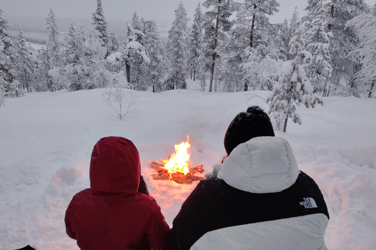 Levi: Caminhada na neve e churrasco com marshmallow na neve