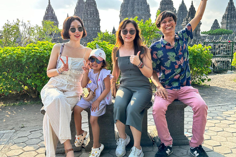 Vanuit Yogyakarta : Dagtocht Borobudur en Prambanan