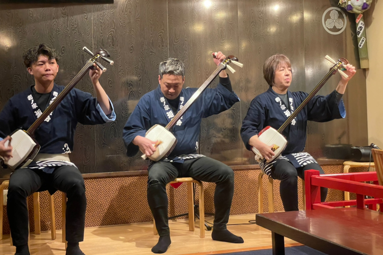 Tóquio: Experiência de Shamisen e Izakaya ao vivo