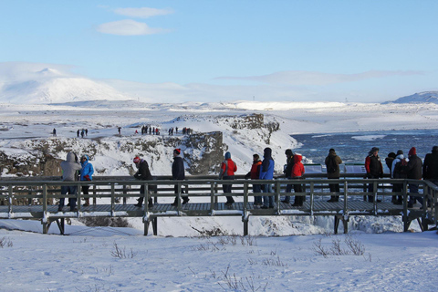 Private Golden Circle with Snowmobile Ride from Reykjavik