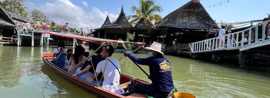 Pattaya : billet d'entrée au marché flottant