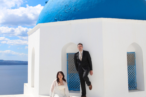 Privat bröllopsfotografering i Santorini