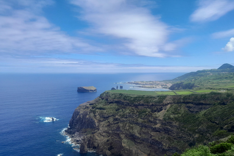 Açores: Excursão à costa, Sete Cidades com pequeno vinho e queijo