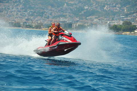 Alanya: Jet Ski Tour mit Blick auf die Küste und SicherheitseinweisungEinzelfahrer (1 Person pro Jet Ski)