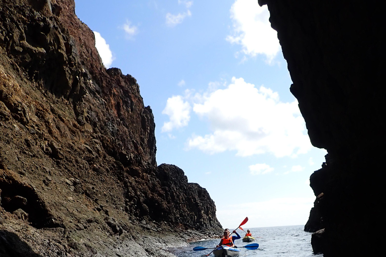 Avventura in kayak a Calheta: Tour della spiaggia di Zimbralinho o dell&#039;isolotto di Cal