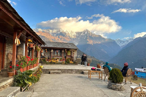 Kathmandu: Caminhada de 6 dias em Ghorepani, Poonhill e GhandrukTour particular de trekking com refeições incluídas.