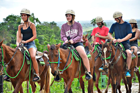 Punta Cana : Combo zipline, équitation et buggy