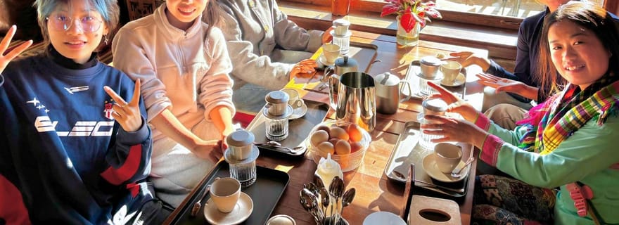 Cours de préparation du café à Sapa, vue sur Fansipan et Muong Hoa