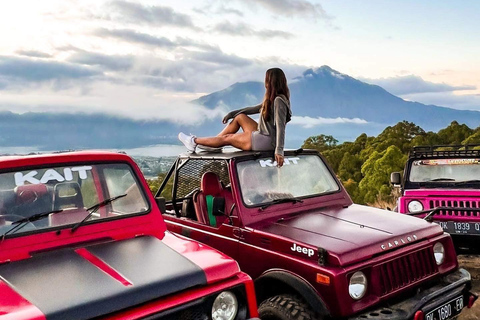 Bali: Sunset Mount Batur Jeep und heiße Quelle All InclusiveJeep Sunset Treffpunkt