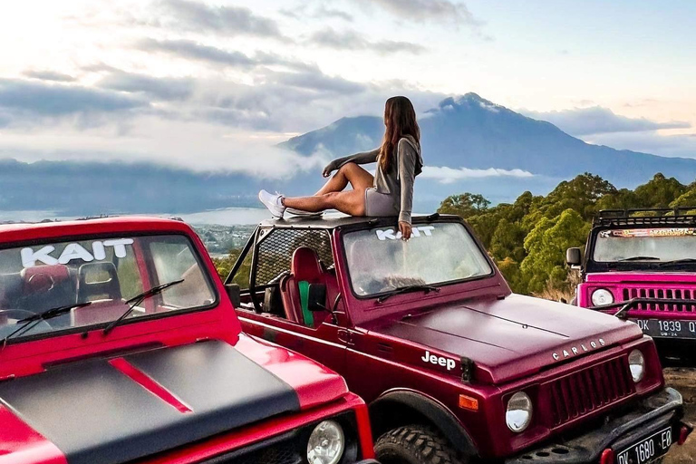 Bali : Sunset Mount Batur Jeep and Hot Spring All Inclusive (en anglais)Coucher de soleil en jeep et lieu de rendez-vous aux sources d&#039;eau chaude