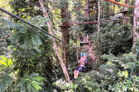 Phuket: Jungle Xtrem Avonturen en Zipline ParkAvontuur voor gevorderden met 45 platforms