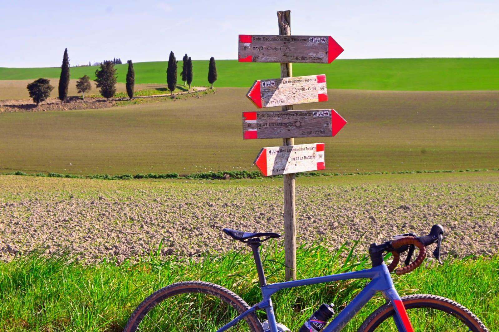 Montalcino: E-Bike- oder Gravel-Vermietung mit Garmin