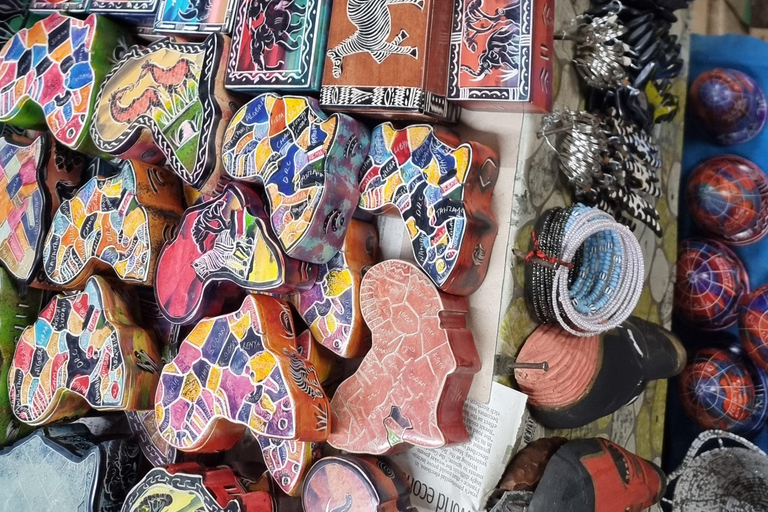 Maasai marknad Souvenir shopping