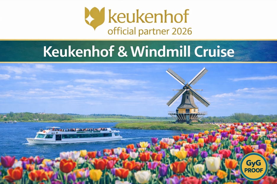 Amsterdam: Tour ai Giardini di Keukenhof con crociera sui mulini a vento