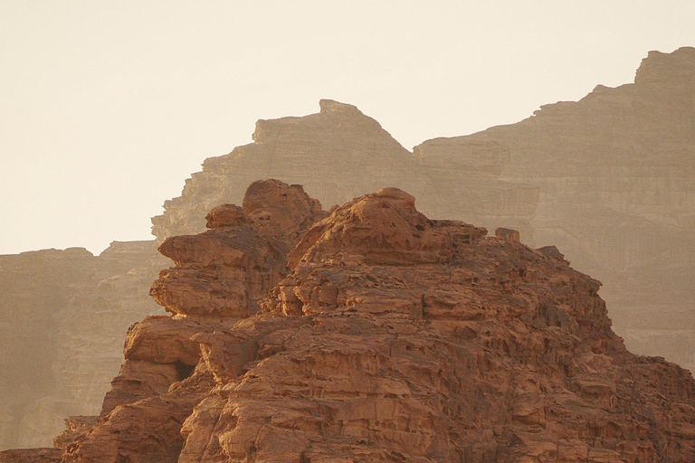 From Petra/Wadi Musa: Wadi Rum Jeep Tour with Hotel Transfer Wadi Rum 4 Hour Jeep Tour + Hotel Transfer + Lunch