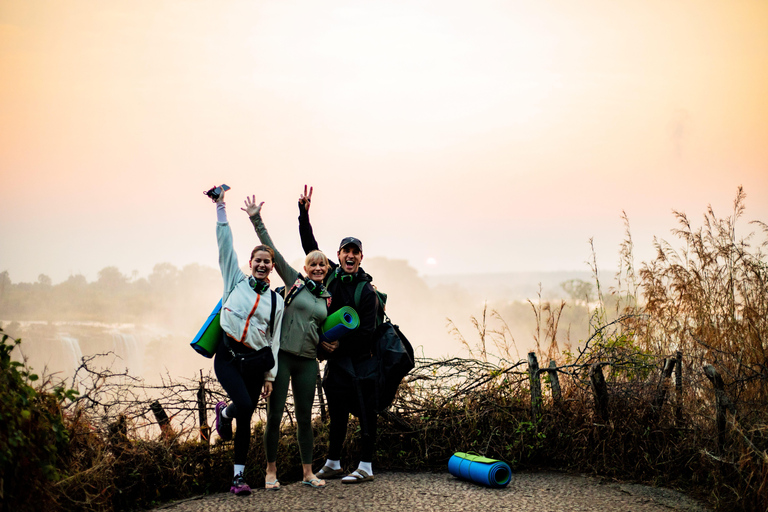 Victoria Falls: Sunrise Yoga Session with Breakfast Private Tour