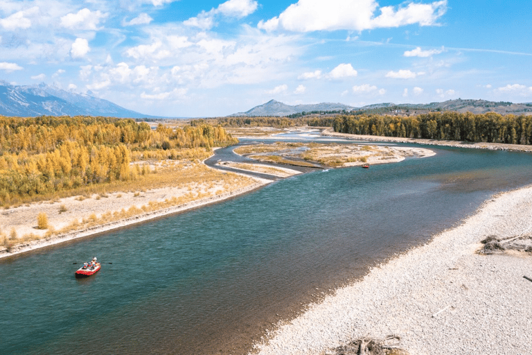 Jackson Hole: comoda gita in gommone sul fiume SnakeJackson Hole: rilassante gita sul fiume Snake con sedie a sdraio