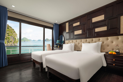 Amanda Pearl Cruise - Ha Long & Lan Ha Bay Multi-Day Cruise Departing at Ha Long (Check-in at 11:00 AM)