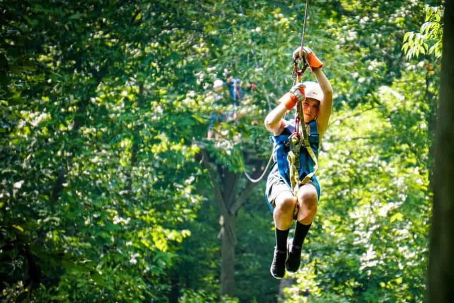 Charlotte: Zipline-Abenteuertour über den Catawba River. Foto: GetYourGuide Charlotte: Zipline-Abenteuertour über den Catawba River. Foto: GetYourGuide