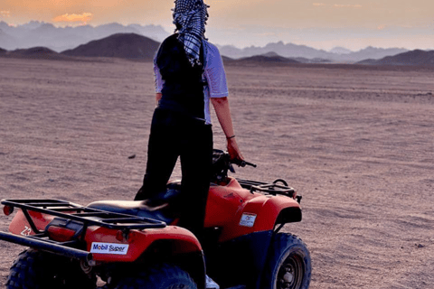 Hurghada: Desert Quad Bike, ATV with BBQ and TransferSunset BBQ: Desert Quad Bike, ATV with BBQ &amp; Transfer