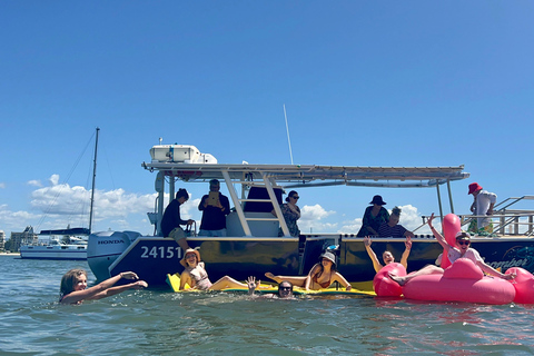 Cruzeiro de Pelicanos de Surfers Paradise para Wavebreak Island + piquenique