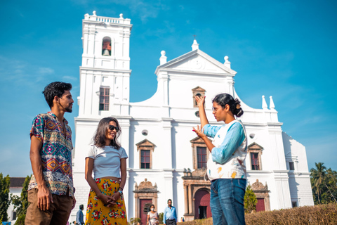 Goa: Landutflykt till Gamla Goa och Divar Island med lunch