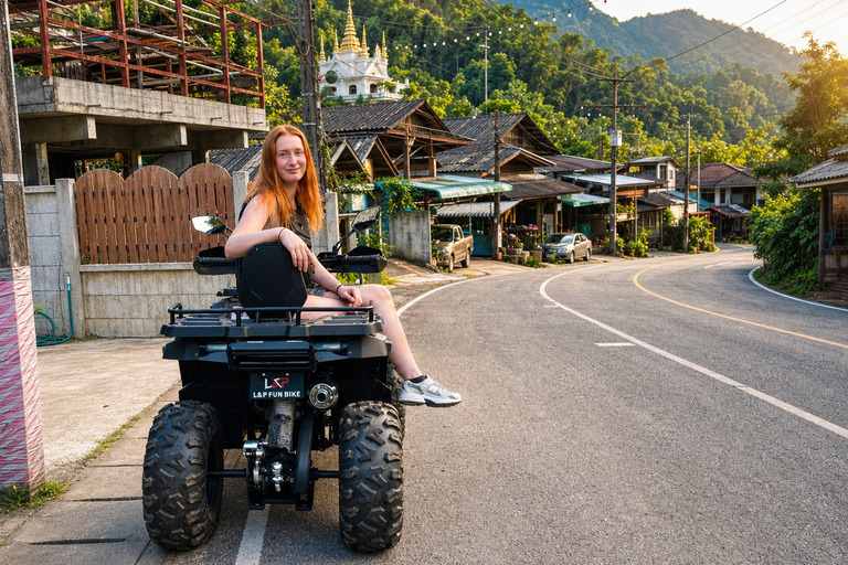 Chiangmai S : Guided ATV Adventure with Waterfalls & Temples