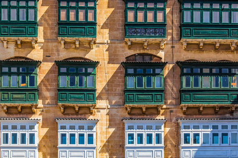 Malta: Valletta Audio Guided Walk & HO-HO Bus Tour Option Malta: Hop-On Hop-Off Bus Tour & Valletta Audio Guided Walk